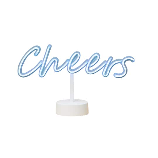 14&#x22; Neon Blue Cheers Light Sign by Ashland&#xAE;